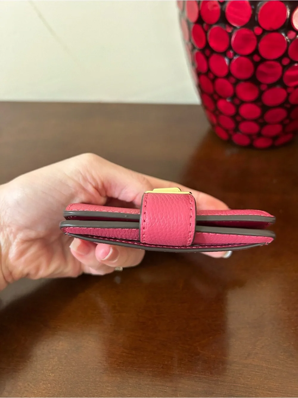 Kate Spade Pink Phoebe Small Card Holder - Rose Oil MSRP $149